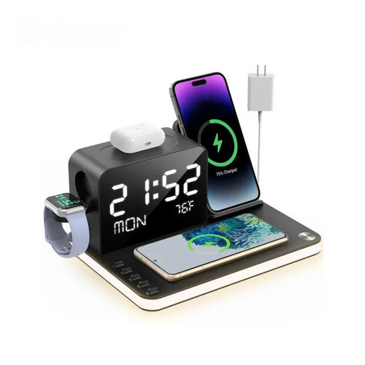 Wireless Charger 7 in 1 iPhone Charging Station Multiple Devices for iPhone 15/14/13/12/11 Series & AirPods & iWatch